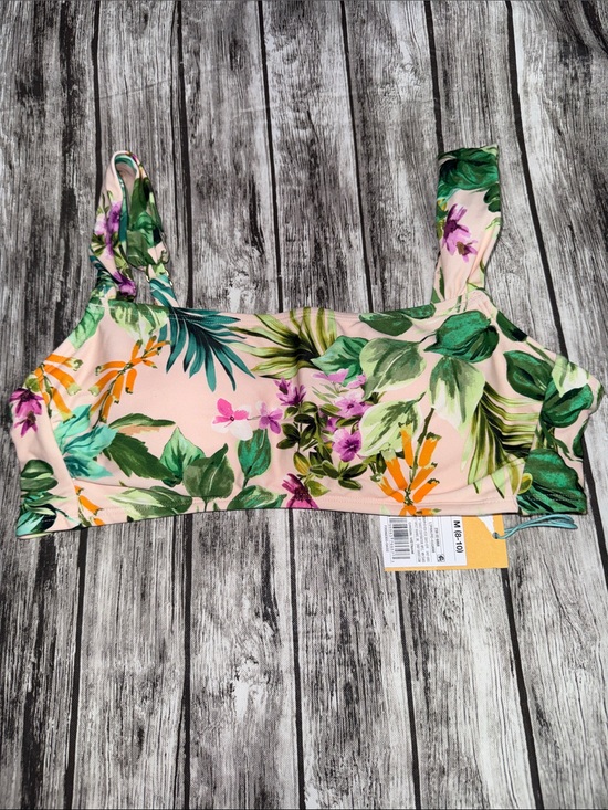 Kona Sol Other - Kona Sol Pink Tropical Floral Bikini Top